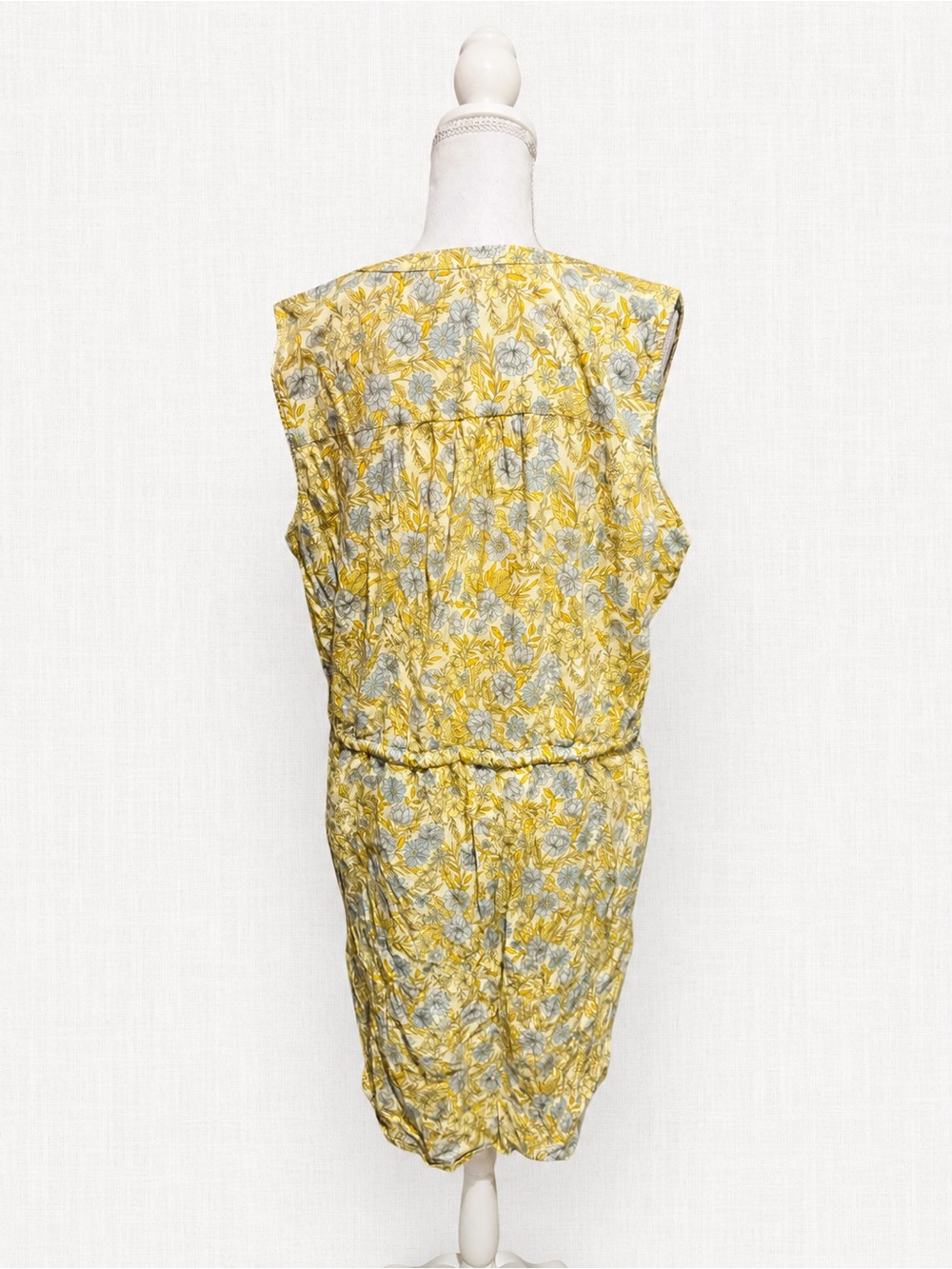 Denver Hayes Yellow Floral Sleeveless Dress - Picture 3 of 4